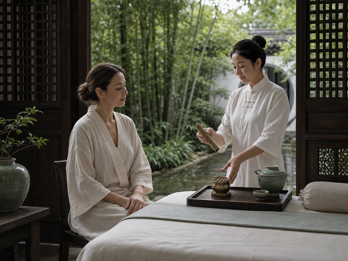 Private traditional wellness setting for fertility support
